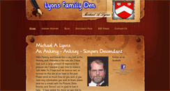Desktop Screenshot of lyonsfamilyden.com